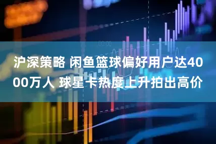 沪深策略 闲鱼篮球偏好用户达4000万人 球星卡热度上升拍出高价