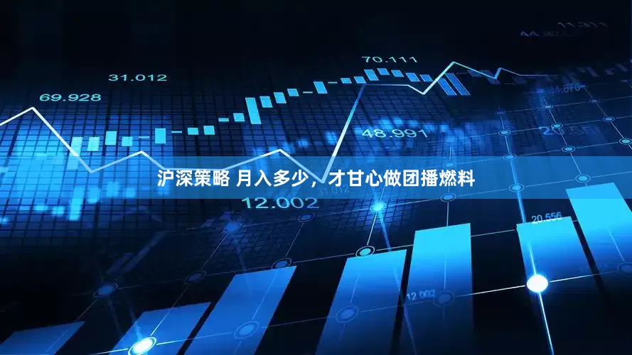 沪深策略 月入多少，才甘心做团播燃料